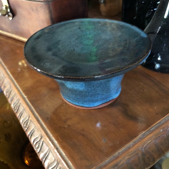 Blue Pottery Butter Keeper - Picture 4 of 5